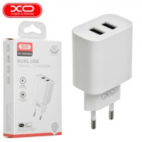 Сетевое зарядное устройство XO CE02C 2USB 2.1A white
