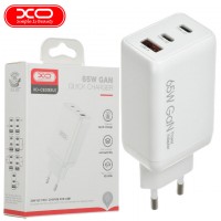 Сетевое зарядное устройство XO CE03 PD 65W QC 1USB white