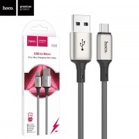 USB кабель Hoco X66 USB - micro USB 1m серый