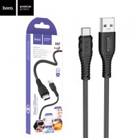 USB кабель Hoco X67 5A USB - Type-C 1m черный