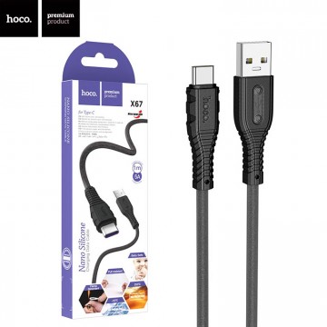 USB кабель Hoco X67 5A USB - Type-C 1m черный в Одессе