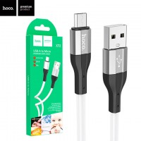 USB кабель Hoco X72 USB - micro USB 1m белый