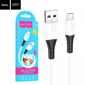 USB кабель Hoco X82 USB - micro USB 1m белый в Одессе