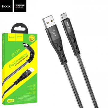 USB кабель Hoco U105 USB - Type-C 1m черный в Одессе