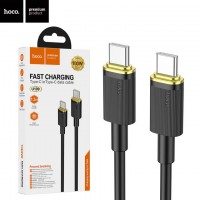 USB кабель Hoco U109 Type-C - Type-C 1.2m черный