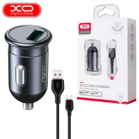 Автомобильное зарядное устройство XO CC46 QC3.0 1USB 3A micro-USB gray