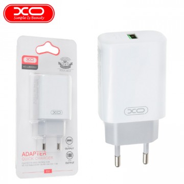 Сетевое зарядное устройство XO L85D QC3.0 1USB 18W white в Одессе