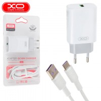 Сетевое зарядное устройство XO L85D QC3.0 1USB 18W Type-C white