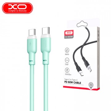 USB кабель XO NB208B Type-C - Type-C 1m зеленый в Одессе