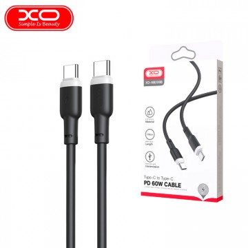 USB кабель XO NB208B Type-C - Type-C 1m черный в Одессе