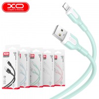 USB кабель XO NB212 Lightning 1m зеленый