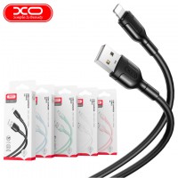 USB кабель XO NB212 Lightning 1m черный