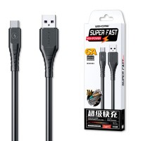 USB кабель WK WDC-152 6A Type-C 1m черный