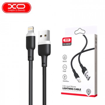 USB кабель XO NB208 Lightning 1m черный в Одессе