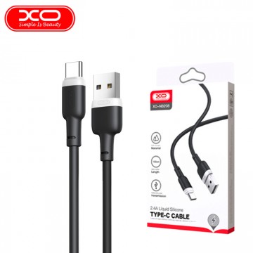 USB кабель XO NB208 Type-C 1m черный в Одессе