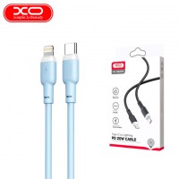 USB кабель XO NB208A Type-C - Lightning 1m голубой