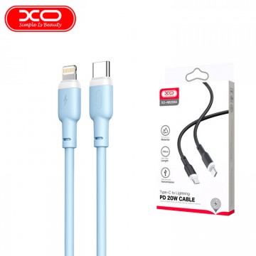 USB кабель XO NB208A Type-C - Lightning 1m голубой в Одессе