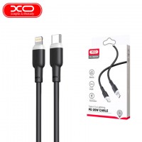 USB кабель XO NB208A Type-C - Lightning 1m черный