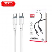 USB кабель XO NB208B Type-C - Type-C 1m белый