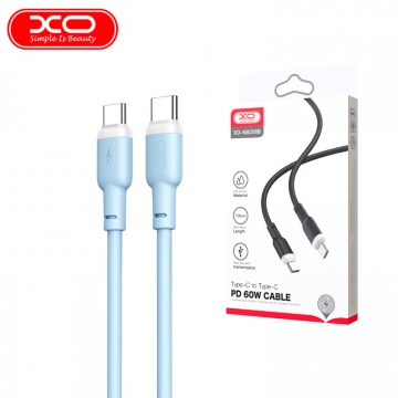 USB кабель XO NB208B Type-C - Type-C 1m голубой в Одессе