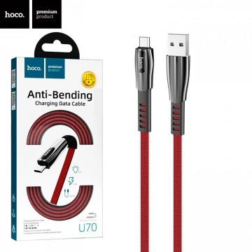 USB кабель Hoco U70 micro USB 1.2m красный в Одессе