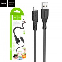 USB кабель Hoco X67 Lightning 1m черный