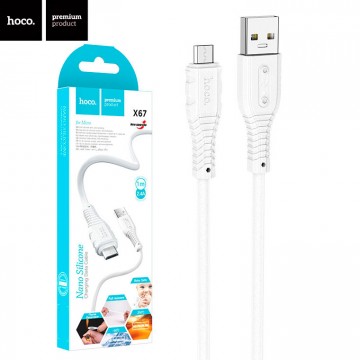 USB кабель Hoco X67 micro USB 1m белый в Одессе