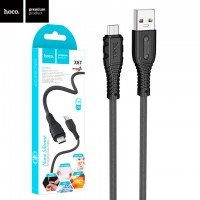 USB кабель Hoco X67 micro USB 1m черный