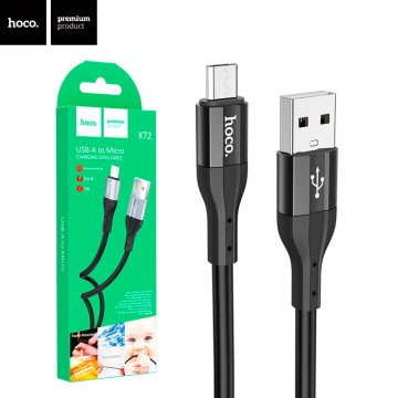USB кабель Hoco X72 micro USB 1m черный в Одессе
