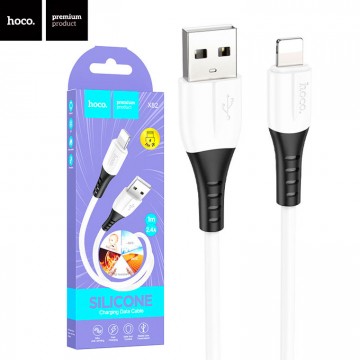 USB кабель Hoco X82 Lightning 1m белый в Одессе