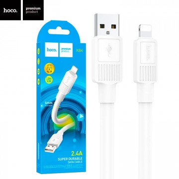 USB кабель Hoco X84 Lightning 1m белый в Одессе