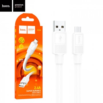 USB кабель Hoco X84 micro USB 1m белый в Одессе