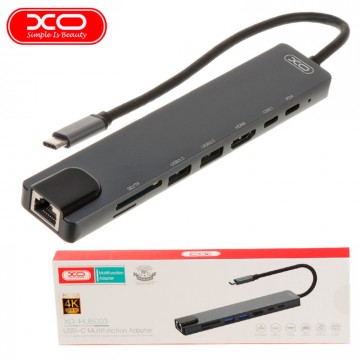 USB HUB XO HUB003 Type-C silver в Одессе