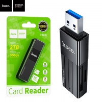 Картридер Hoco HB20 USB 3.0 2in1 черный