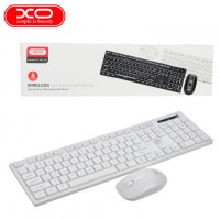 Комплект клавиатура+мышка XO KB-02 беспроводная белая