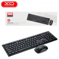 Комплект клавиатура+мышка XO KB-02 беспроводная черная