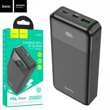 Power Bank Hoco J102A Cool PD20W+QC3.0 20000 mAh черный в Одессе