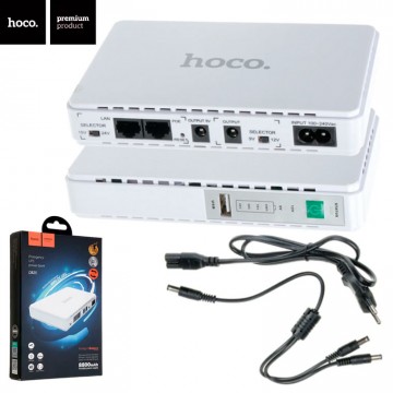 Power Bank Hoco DB25 Smart Mini UPS для Роутеров 5V-9V-12V 8800mAh белый в Одессе