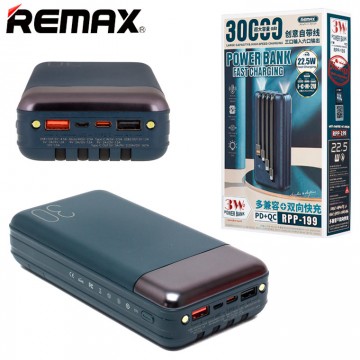 Power Bank Remax RPP-199 Hunergy 30000 mAh синий в Одессе