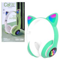 Bluetooth наушники с микрофоном Cat Ear VIV-23M зеленые
