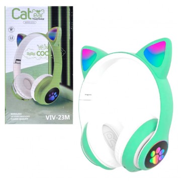 Bluetooth наушники с микрофоном Cat Ear VIV-23M зеленые в Одессе