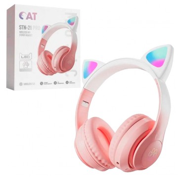 Bluetooth наушники с микрофоном Cat STN-28 PRO розовые в Одессе