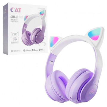 Bluetooth наушники с микрофоном Cat STN-28 PRO фиолетовые в Одессе