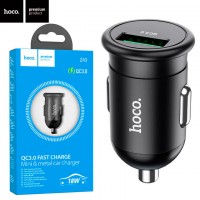 Автомобильное зарядное устройство Hoco Z43 QC3.0 1USB black