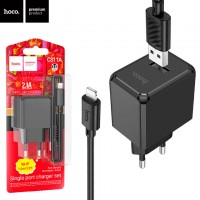 Сетевое зарядное устройство Hoco CS11A 1USB Lightning black