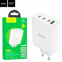 Сетевое зарядное устройство Hoco N31 PD100W 3Type-C 1USB white