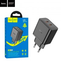 Сетевое зарядное устройство Hoco N35 PD45W 2Type-C black