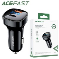  Автомобильное зарядное устройство Acefast B4 PD + QC 3.0 1Type-C 1USB 3A 66W black