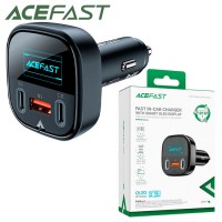  Автомобильное зарядное устройство Acefast B5 PD + QC 4.0 2Type-C 1USB 5A 101W black