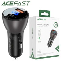  Автомобильное зарядное устройство Acefast B6 PD + QC 3.0 1Type-C 1USB 3A 63W black